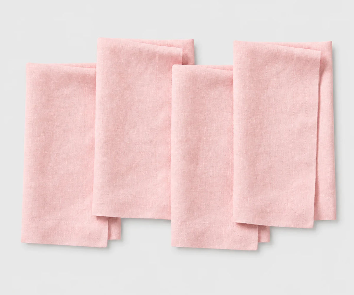 Luxury cloth napkins made from soft-washed linen for everyday entertaining
