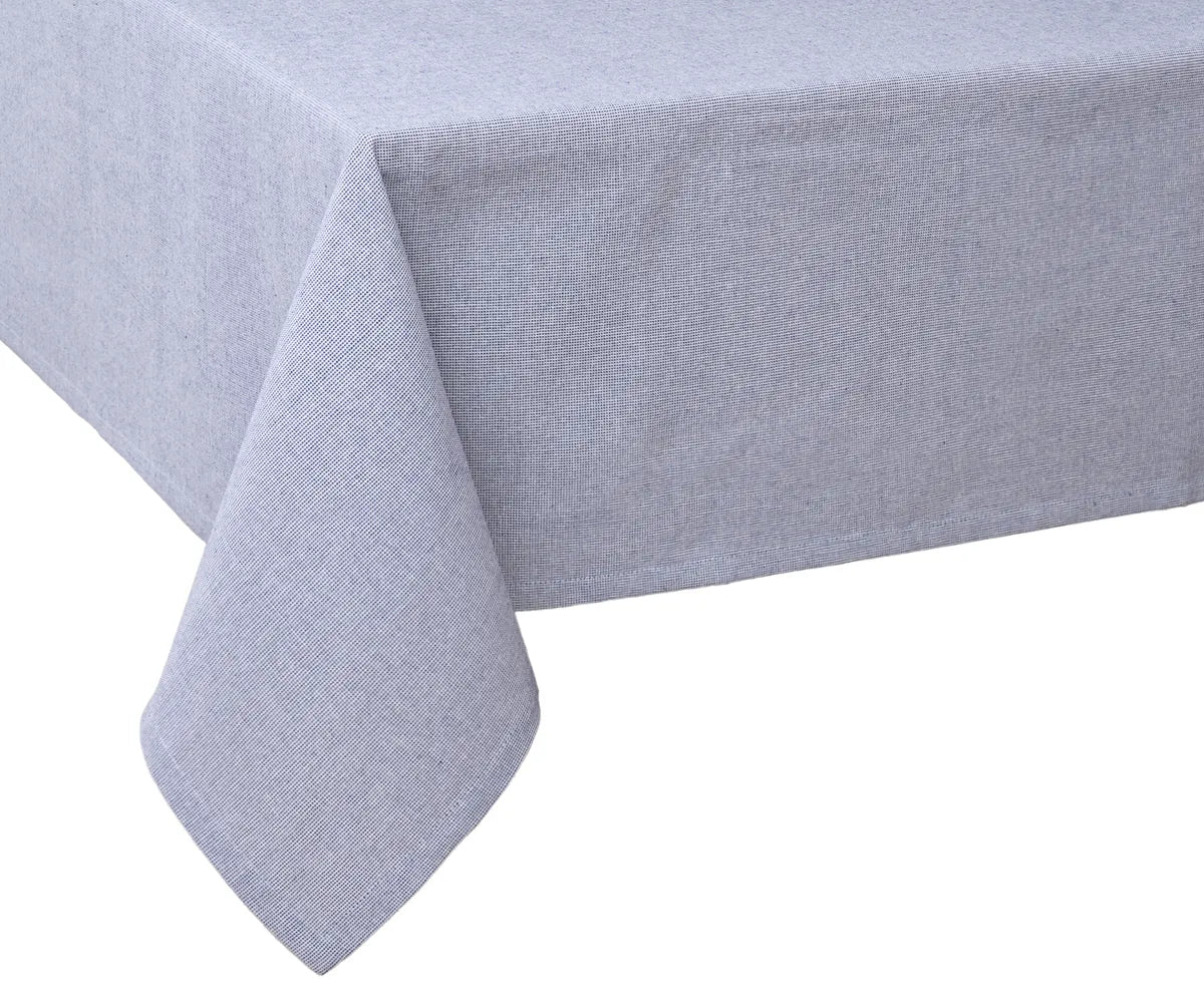 100% Cotton Light Blue Tablecloth with Matching Napkins