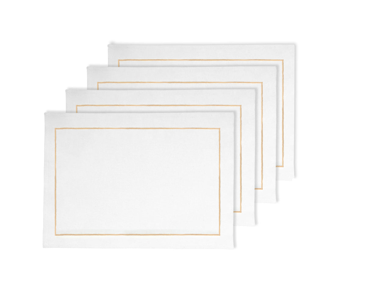 Gold Placemats Set of 4 and 8