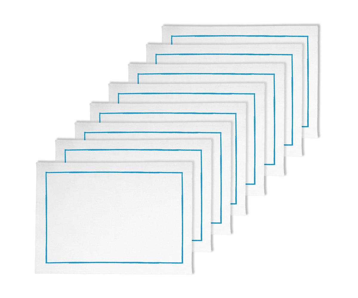 Ideal for casual meals, elegant dinners, or seasonal décor, these light blue placemats bring a serene and stylish look to any setting.