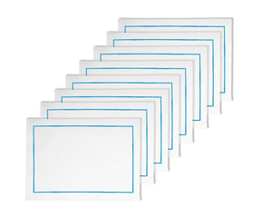 Ideal for casual meals, elegant dinners, or seasonal décor, these light blue placemats bring a serene and stylish look to any setting.
