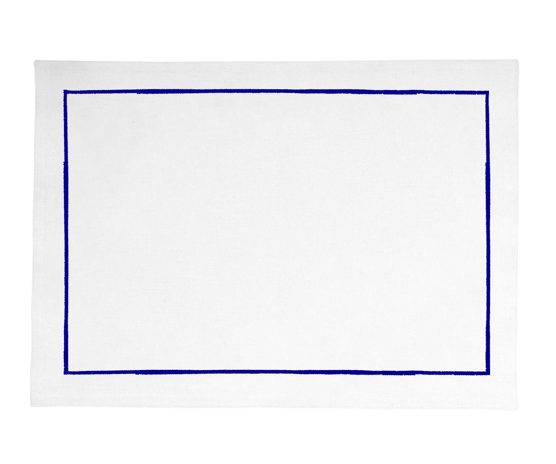 Blue Word Mat Blue Embroidered Table Mats | Placemats Embroidered