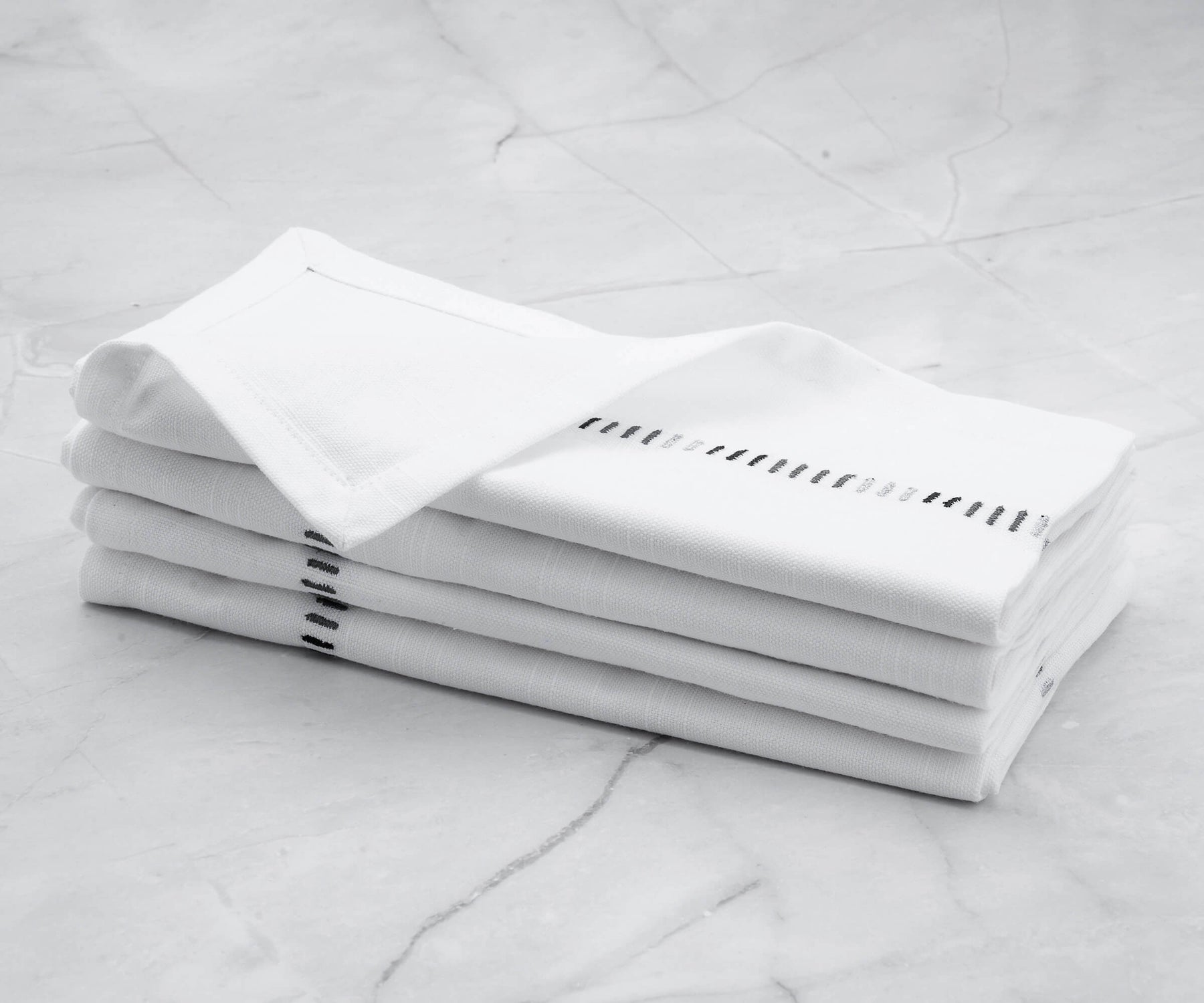 Soft and durable cloth napkins made from 100% cotton.