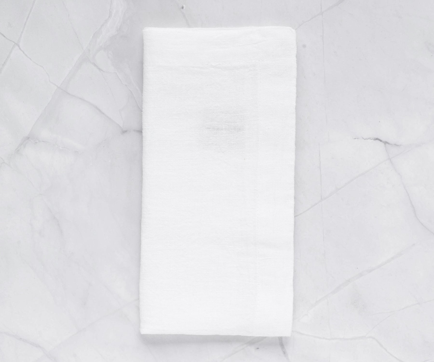Linen is a natural, biodegradable material, making linen napkins an eco-friendly choice compared to disposable paper napkins. Using linen napkins can help reduce waste and environmental impact.