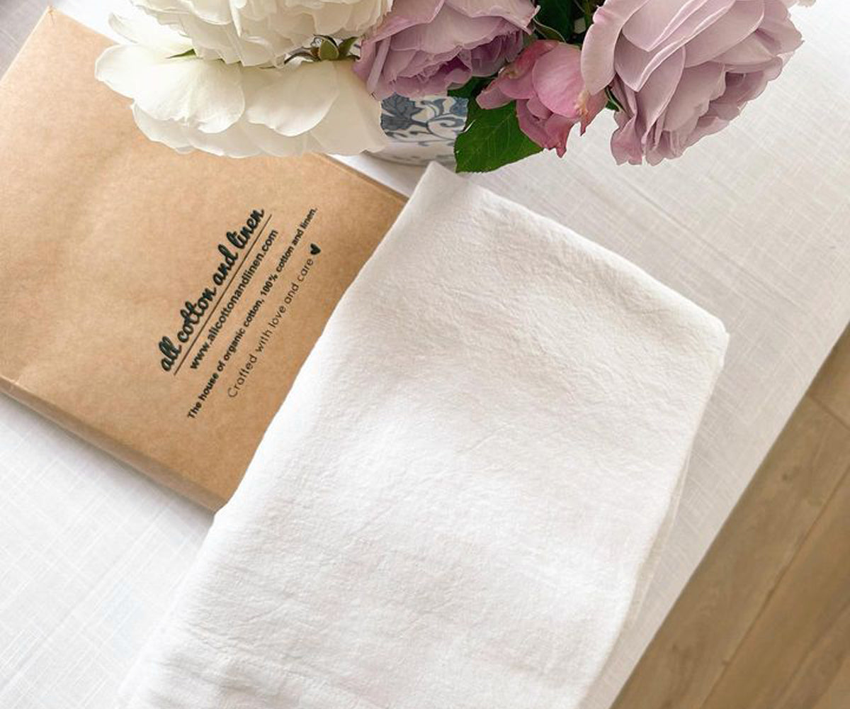  Linen napkins have a distinctive appearance characterized by a slightly textured surface and a natural luster. 