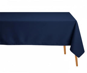 High quality cotton tablecloth with classic stitched border for dining room table