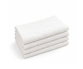 White linen cloth napkins set of 4, reusable 12x12 dining napkins made  for everyday meals and formal table settings