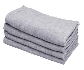 Gray Cloth napkins set of 4, a practical choice for smaller gatherings, ensuring a coordinated look.