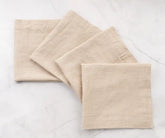 Plain Linen Napkins - Set of 4