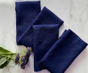 Plain Linen Napkins - Set of 4