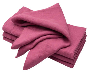 Plain Linen Napkins - Set of 4