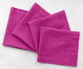 oversized orchid linen plain dinner napkins for formal dining