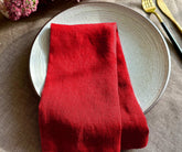 Linen-Plain-Dinner-Napkin-Red