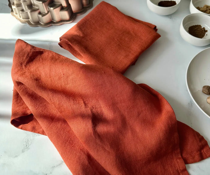 Rust linen cloth napkins perfect for eco dining 100 linen kitchen towels
luxury tea towels
orange kitchen towels