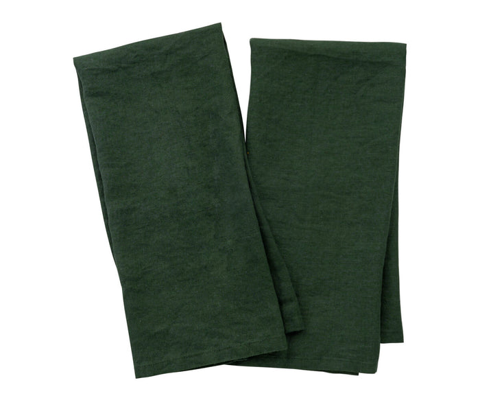 linen plain kitchen towels, Green linen kitchen towel in modern kitchen setting, reusable eco friendly dish towel for drying
dishes