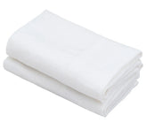 Absorbent white linen dish towels, farmhouse kitchen pack