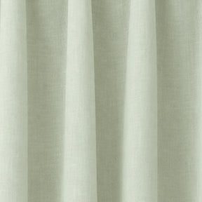 Sea foam linen curtain panels with adjustable tie top, breathable light filtering window curtains