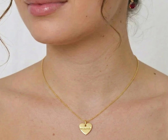 14k gold mama necklace gift for mom birthday, gold mama necklace for wife meaningful gift trendy dainty mama necklace gold layering jewelry