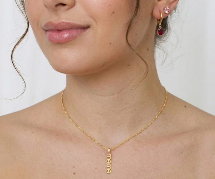 14k mama necklace gold plated mom necklace gift for mother minimalist jewelry for women