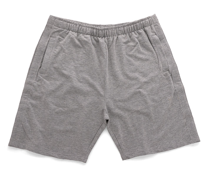 Gray shorts on a white background, good shorts for men