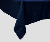 modern table setting midnight blue napkins