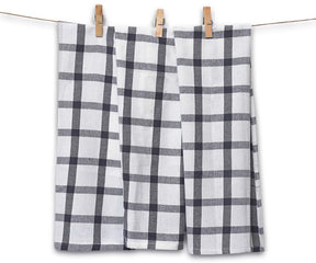 Gray dish towels made of cotton, durable and handy for mopping up, suitable for cleaning and drying dishes and glasses. 