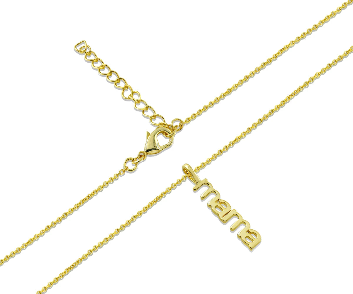 Elegant minimalist mama name pendant jewelry gift