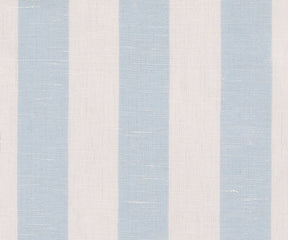 A set of pale blue cabana stripe cotton napkins, perfect for coastal-themed tables.
