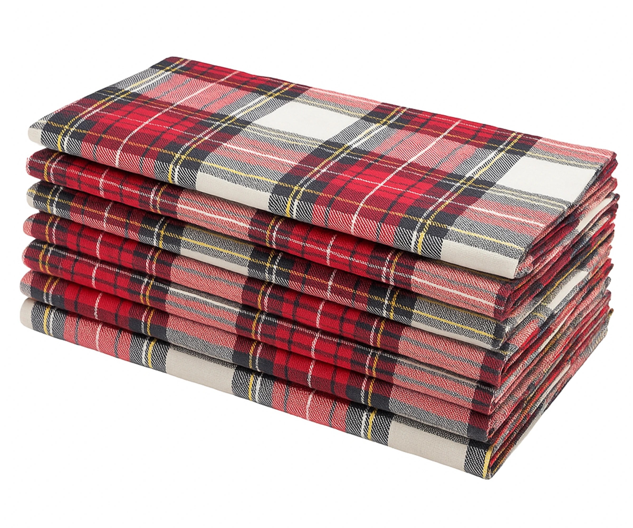 Black Green Plaid Cloth Napkins With Fringe Set Of 8, Buffalo Checkered Cotton Napkins Washable, Oversized Gingham Napkins, Christmas Dinner Napkins - View #6