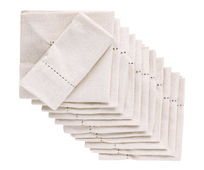 farmhouse cloth napkins in a natural color add a touch of sophistication to any dining setting.