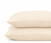 Natural European flax linen pillowcases set of 2, breathable pre-washed linen pillow covers for modern neutral bedding