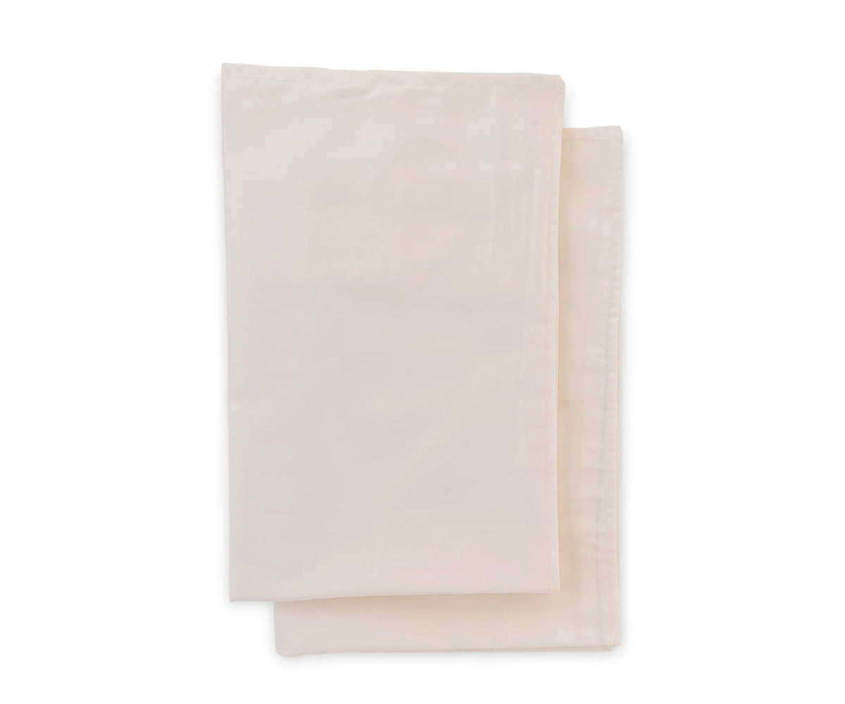 Natural 400 thread count cotton sateen pillow cases set of 2 for soft and luxurious all-season comfort