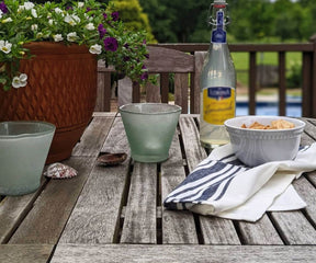 Cotton tea towels ideal for drying hands and dishes.