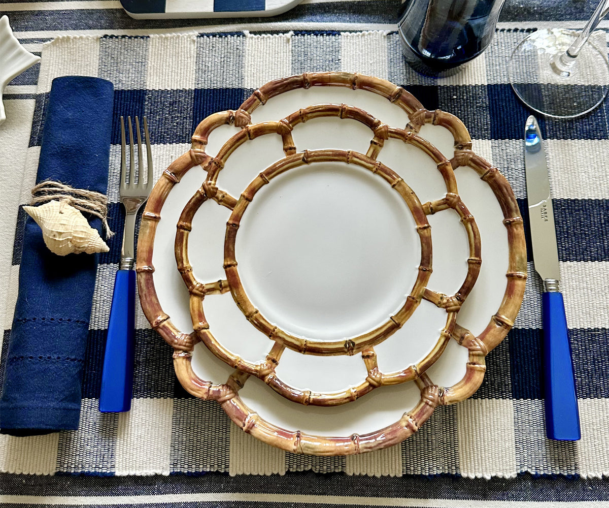Buffalo check plaid placemats to infuse your dining area with trendy style.