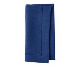 Navy blue linen napkin made from 100% linen – ideal for weddings, dinners, and holiday gatherings.