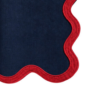 European Linen Napkins-Scallop