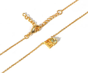 green amethyst necklace​