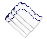 Blue Scalloped Napkins - Bulk Napkins