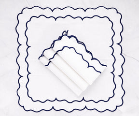 White Embroidered Napkins