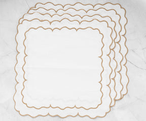 White Embroidered Napkins