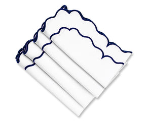 Cloth Napkins, Cloth Napkins For Weddings, Holiday Cloth Napkins, White Cloth Napkins, Wedding Napkins, Embroidered Napkins, Blue Napkins, Blue Cloth Napkins.
