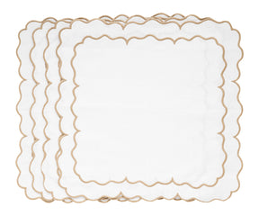White Embroidered Napkins