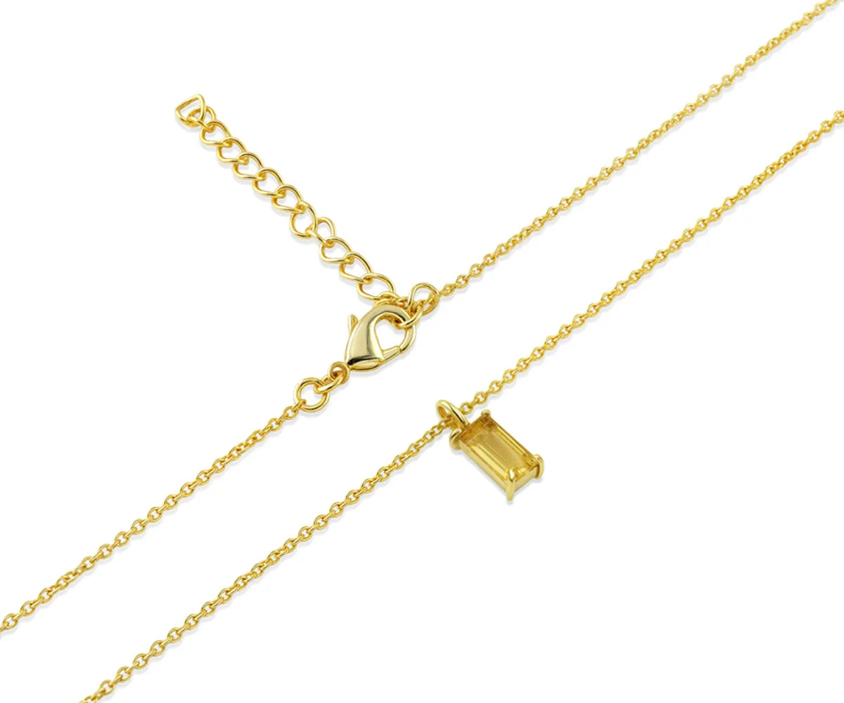 November birthstone citrine necklace for women