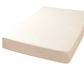 White Cotton Fitted Sheet brings a classic and clean look to your bed with soft comfort.