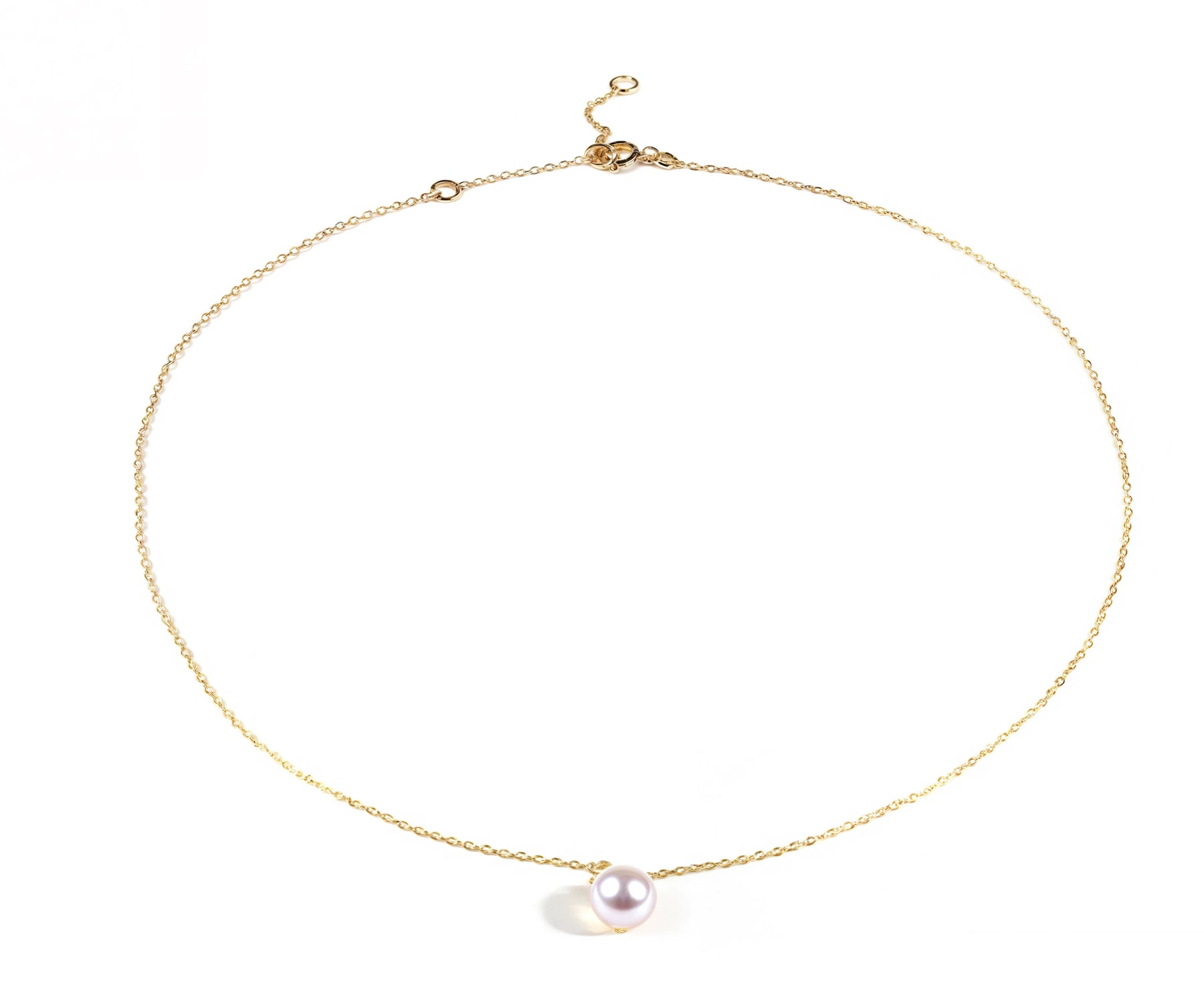 Bridal freshwater pearl pendant necklace elegant wedding jewelry for bride and bridesmaids