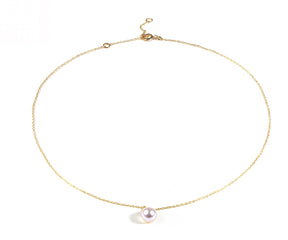 Bridal freshwater pearl pendant necklace elegant wedding jewelry for bride and bridesmaids