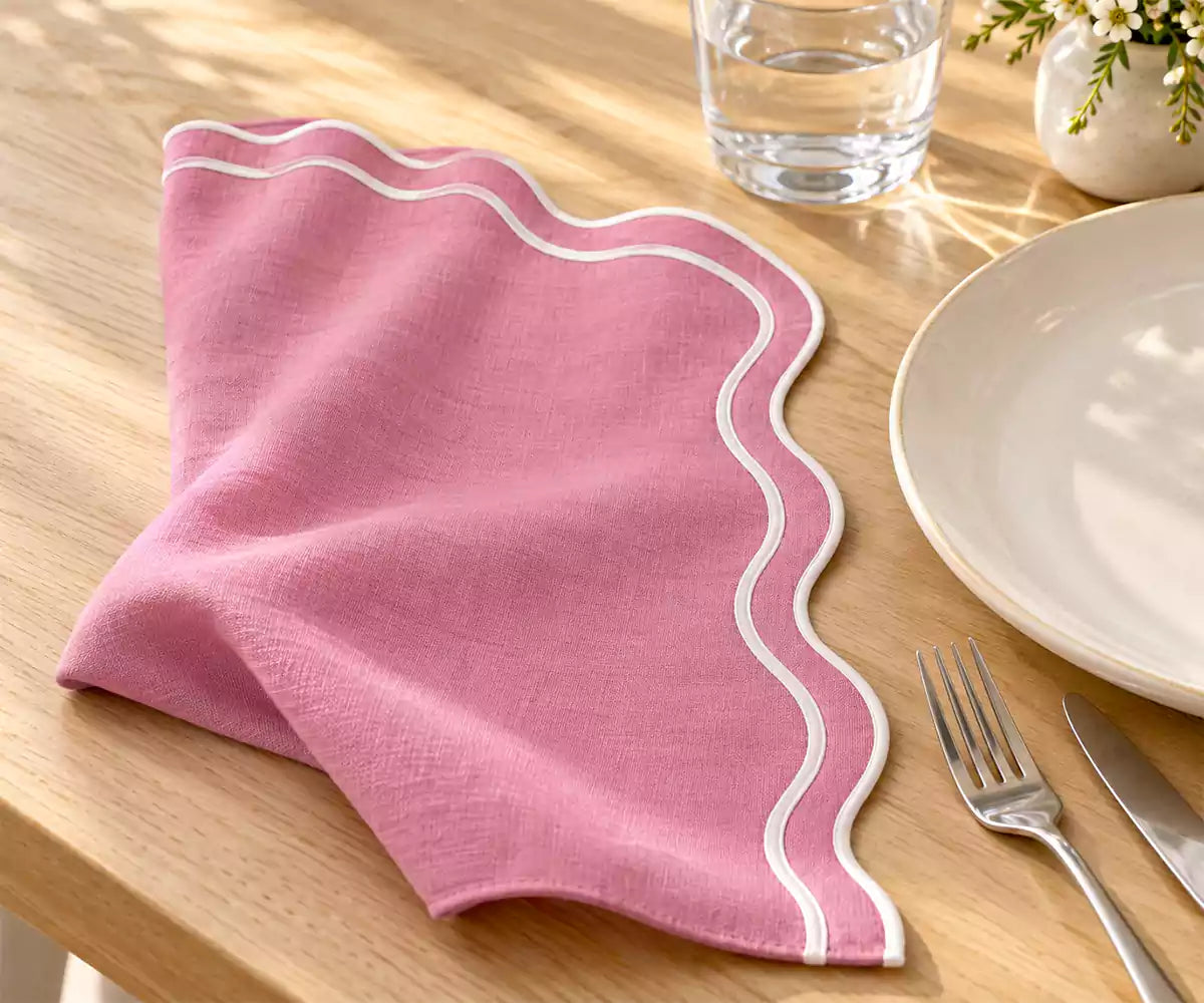 Pink Peony Napkins
