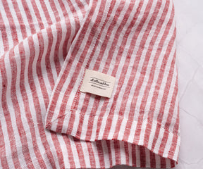 Pinstripe Linen Napkins - Wedding Napkins