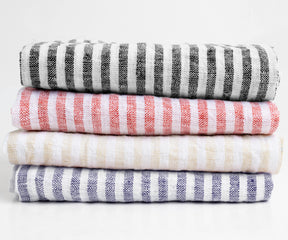 Due to its natural fibers, linen towels dry faster than cotton towels.
