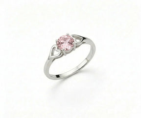 elegant pink quartz gemstone ring for women